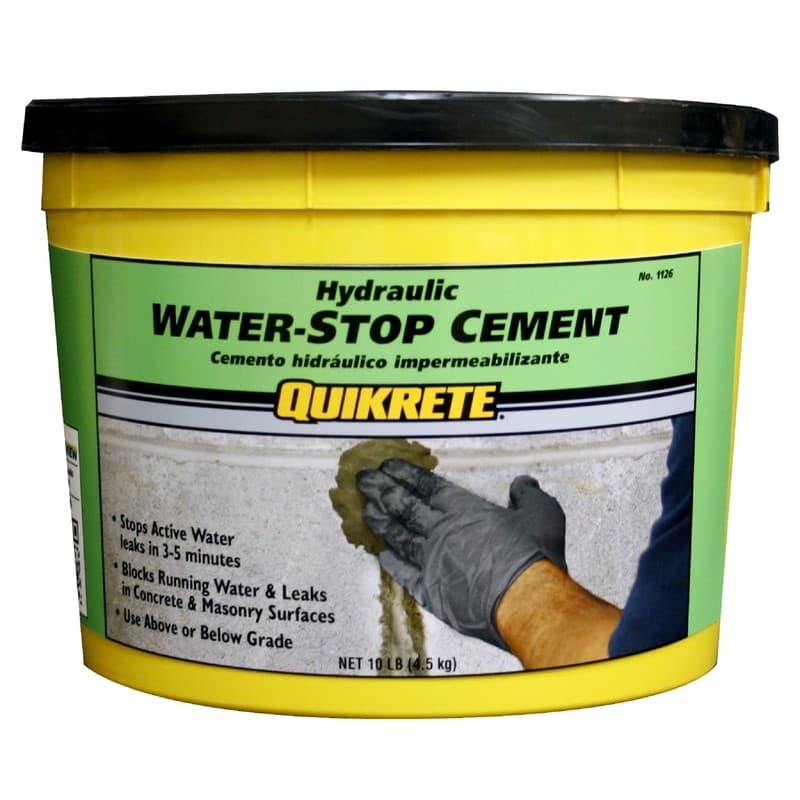 Quikrete 112611 Concrete Grey Hydraulic Water-Stop Cement 10 lbs.