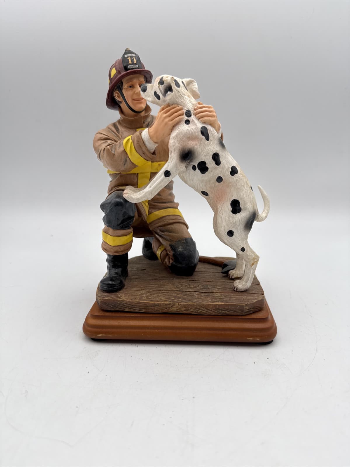 VANMARK Red Hats of Courage “Break Time” FM88322 Firefighter Dalmatian Figurine