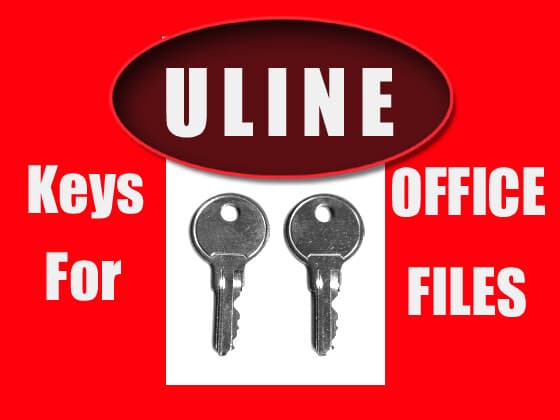 ULINE C500-C875 SET OF 2 KEYS FOR CABINET OFFICE FILE STORAGE FREE SHIPPING