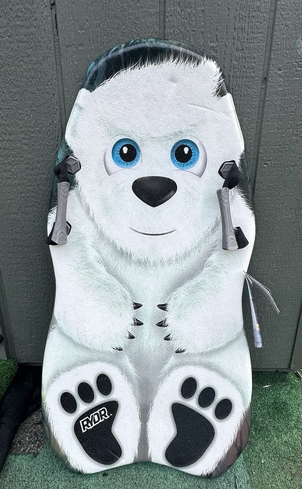 RYDR Premium Snow Sled 36 inch Polar Bear With Two Handles New With tags