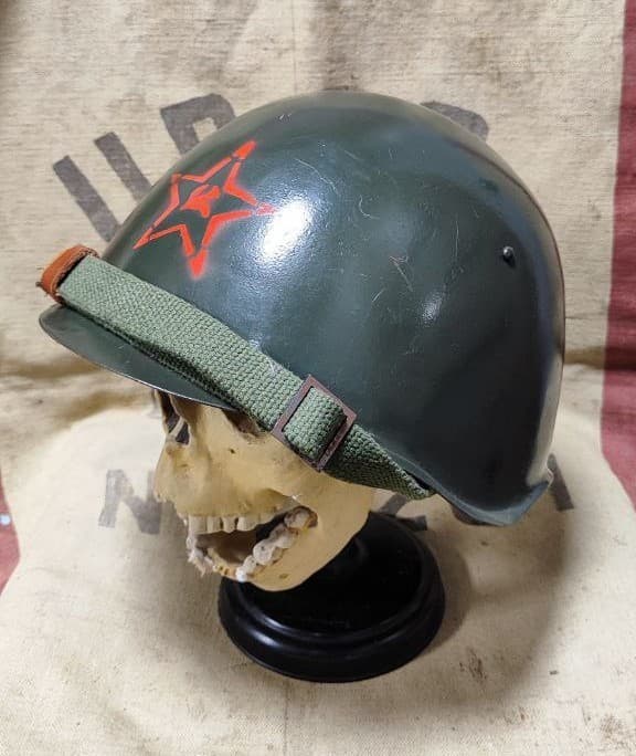 Helmet SSH 39 WW2 Size 3 relic Soviet Army RKKA big size after restoration