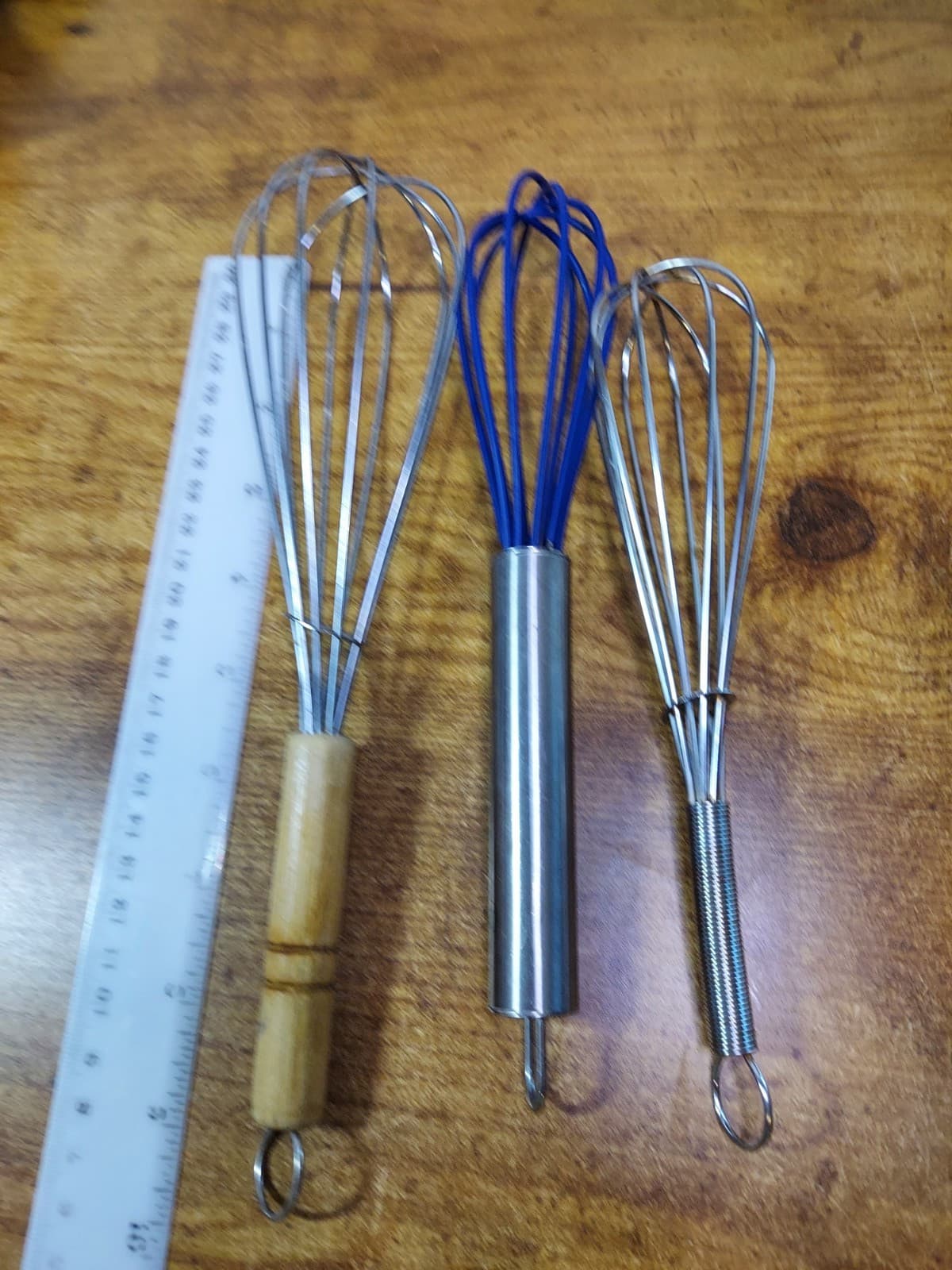 Set of 3 Kitchen Whip Whisk 10" 8.5" 7.5"