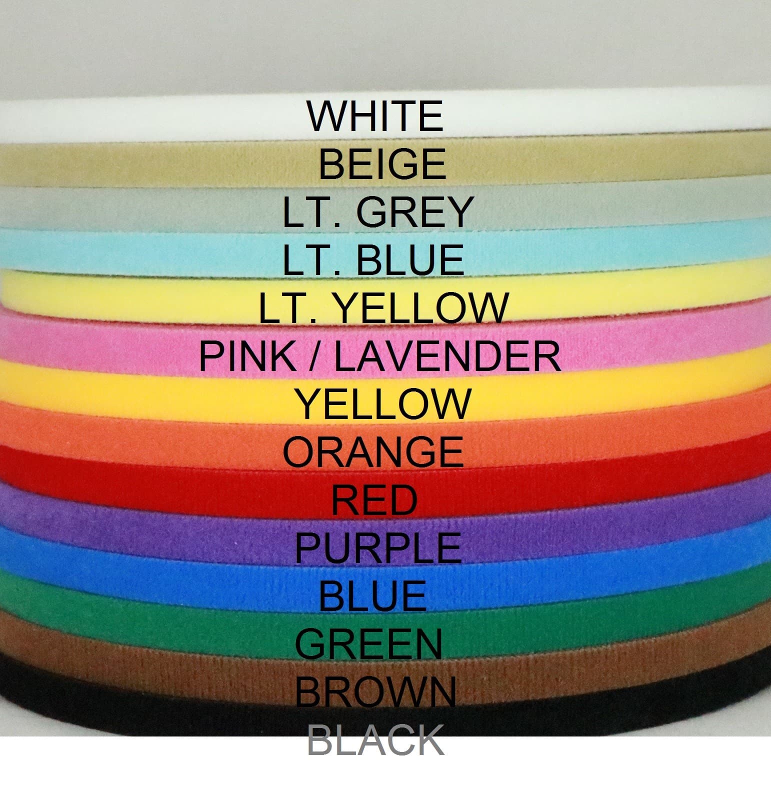 Ultra thin VELCRO® brand hook&loop tape double sided Widths: 3/8'', 1/2", & 5/8"