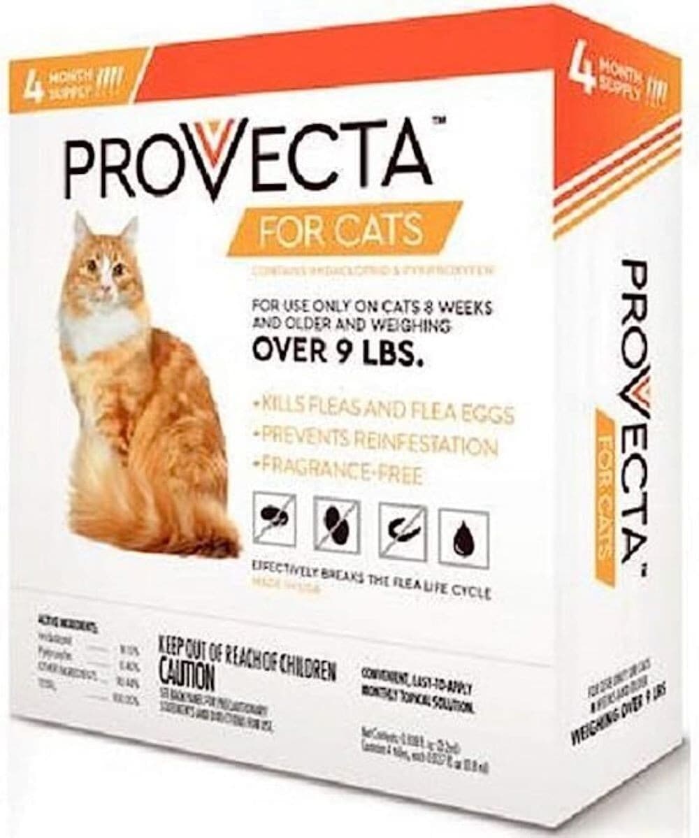 Provecta II Cats Over 9 lbs Topical 4 Month Supply