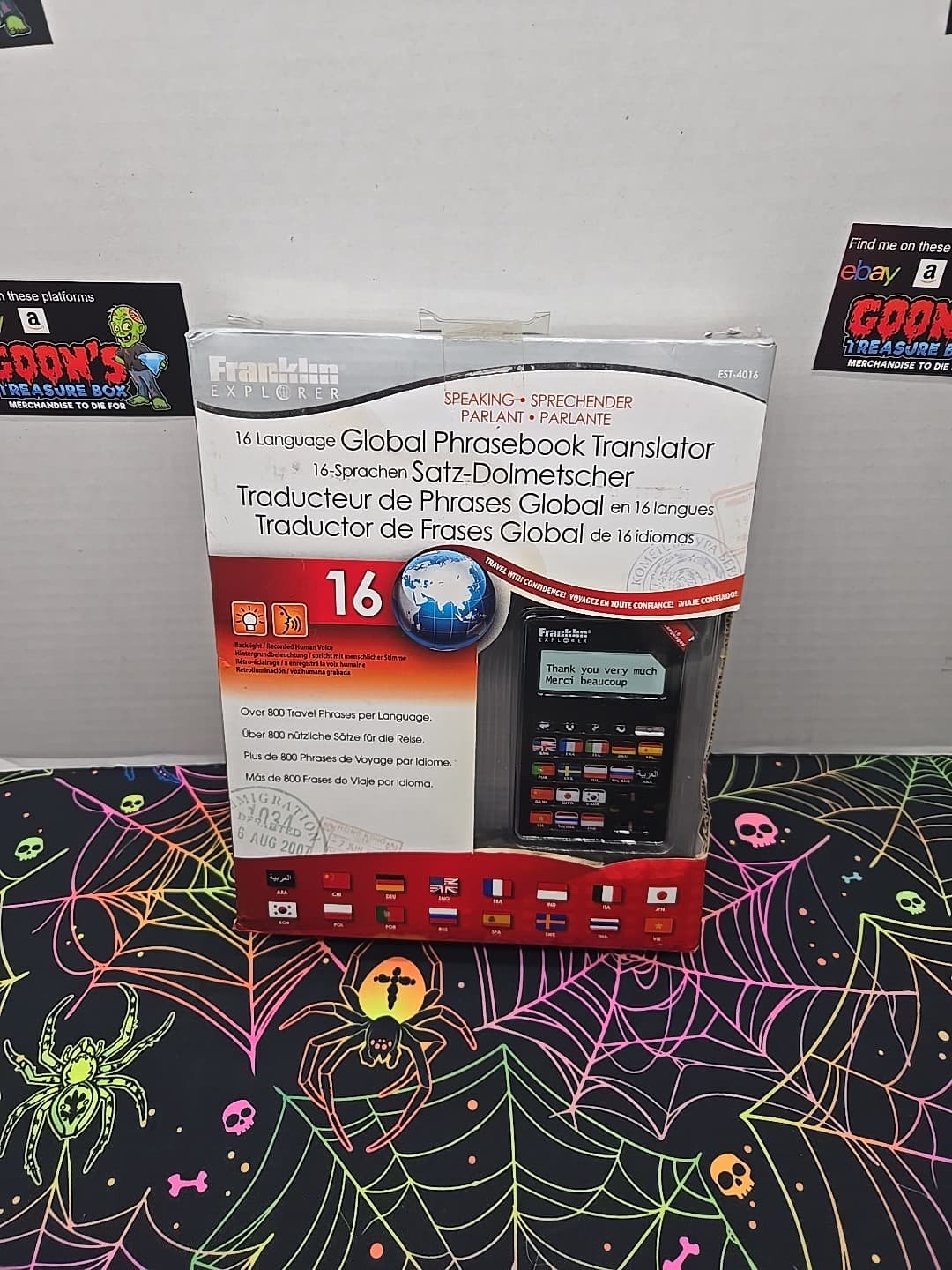 Franklin Explorer 16 Language Phrasebook Translator 2009 EST-4016 NIOB