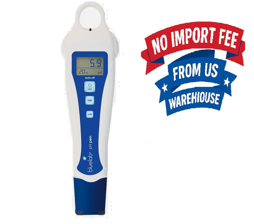 Bluelab pH Pen – Waterproof Digital pH & Temperature Meter for Hydroponic Soluti