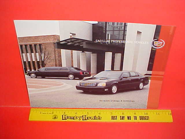 2000 CADILLAC DEVILLE PROFESSIONAL VEHICLES LIMOUSINE LIMO BROCHURE CATALOG