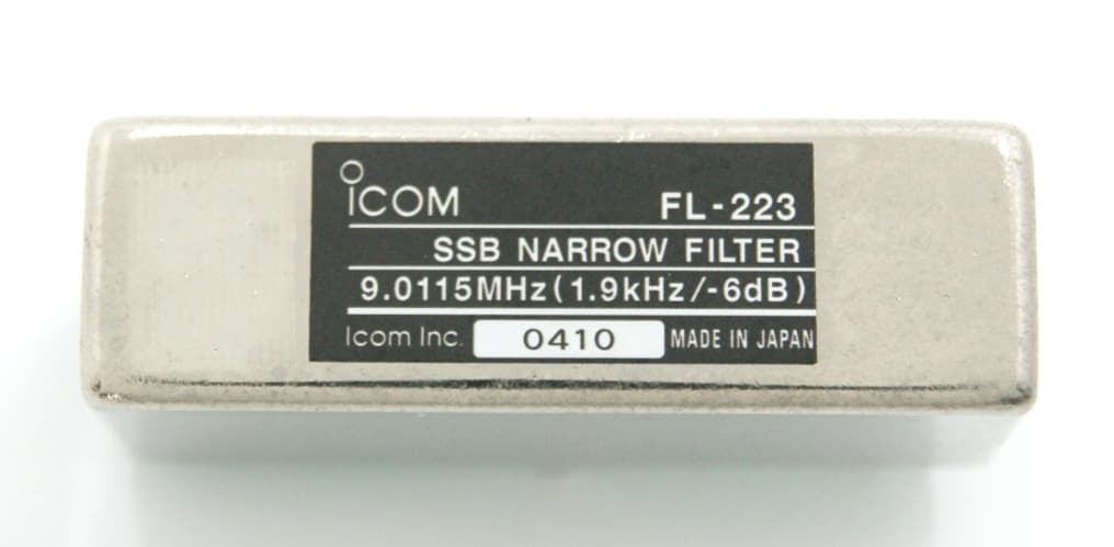 ICOM FL-223 SSB Narrow Filter 9.0115MHz (1.9kHz/-6dB) Good Cond.