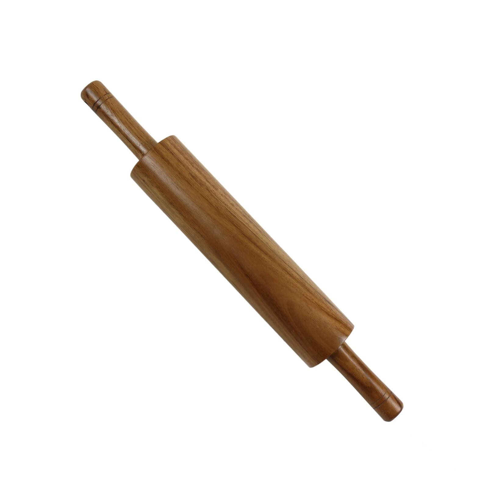 Oussum Rolling Pin Classic Wood Baking Dough Roller Natural 18" Acacia Wooden
