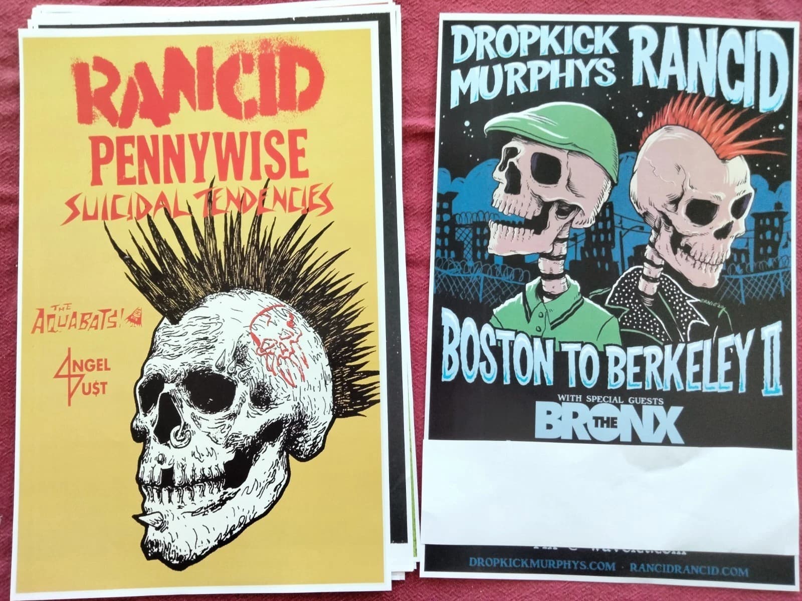 Rancid 11x17 Dropkick Murphy's Concert Tour Poster
