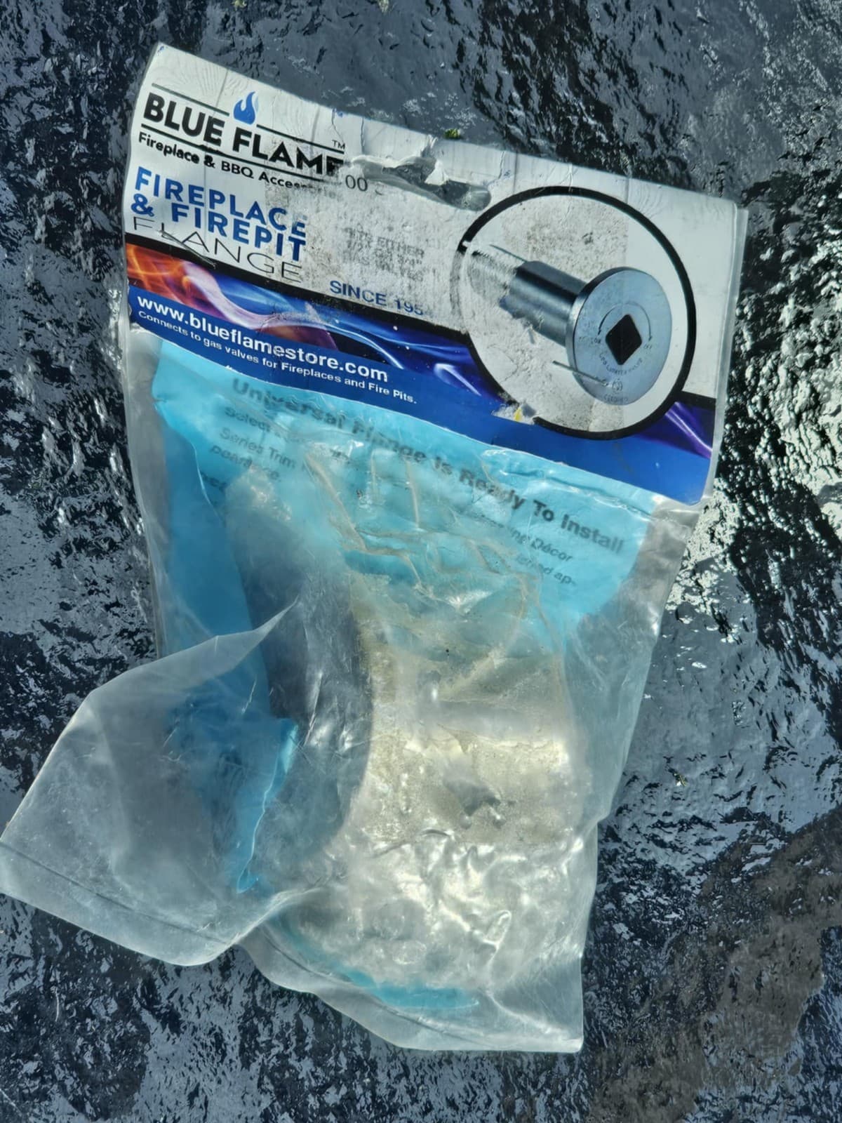 Blue Flame UF.SCH.06 Universal Gas Valve Flange Fireplace/FirePit Flange New