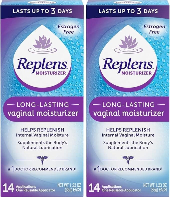 Replens Long Lasting Vaginal Moisturizer 14 Applications - 35g Ea (Pack of 2)