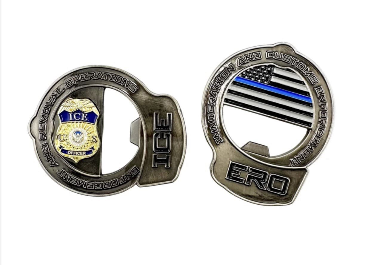 RARE ICE ERO Handcuff Challenge Coin - 2.5” Limited Edition