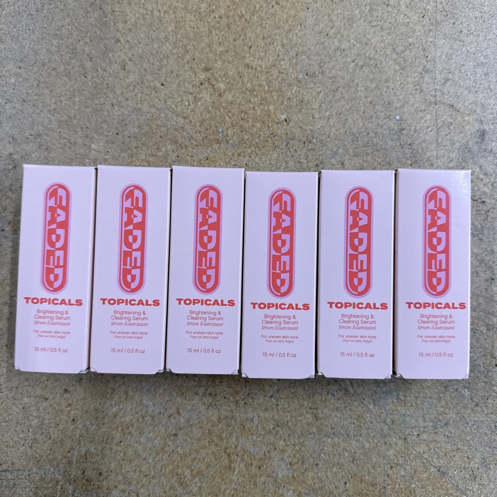6 Pack- Faded Topicals Brightening -Clearing Serum 15 ml ORIGINAL-From 🇺🇸 New