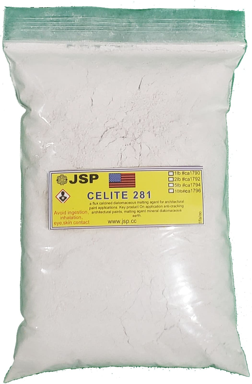 JSP®CELITE (Diatomaceous earth) 281 additive 2 lbS