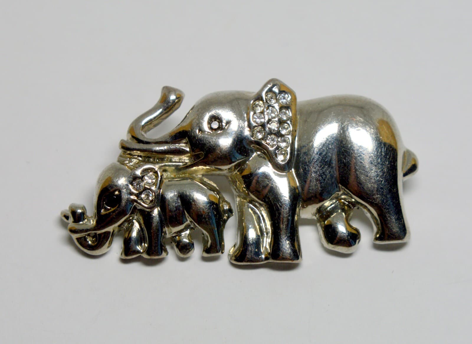 ELEPHANT FAMILY BROOCH