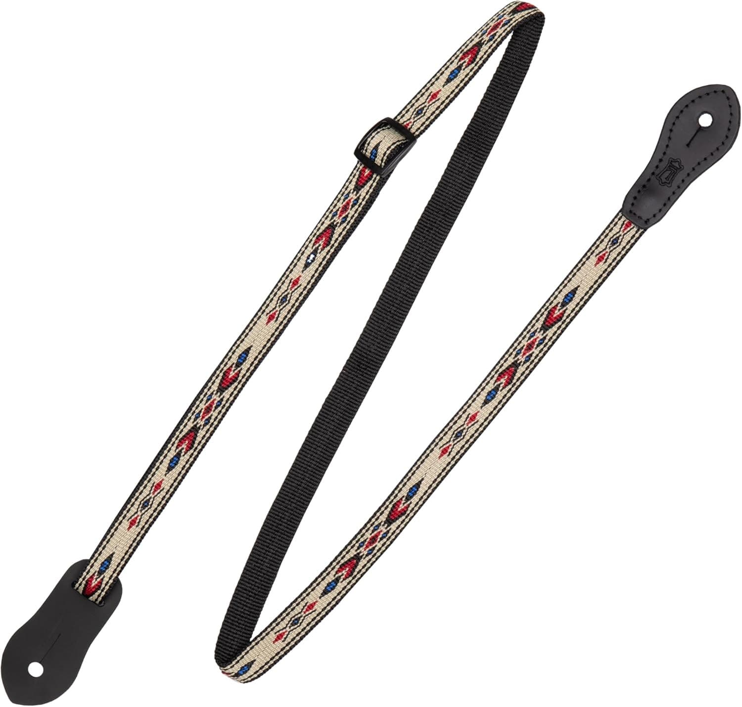 Levy's Leathers .5" Jacquard Weave Mandolin/Ukulele Strap with Dual Leather...