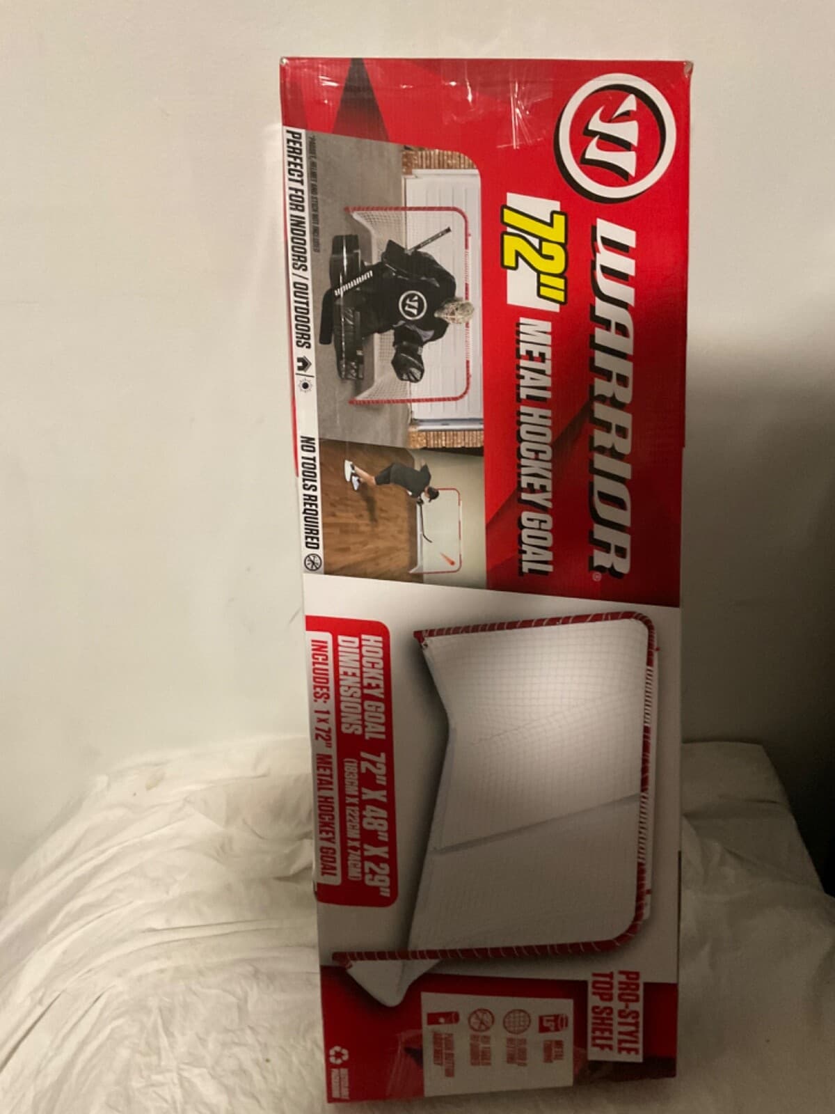 WARRIOR Sports Deluxe Pro Style Top Shelf Metal Hockey Goal