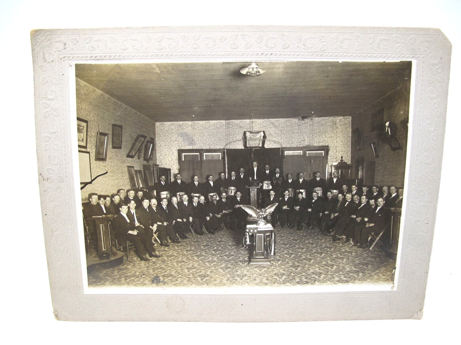 Antique Fraternal Order Eagles Sepia Photograph Oakland California ?