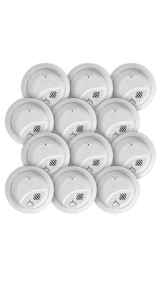 First Alert SMI100-AC Hardwire Interconnect Smoke Alarm with Battery Backup 12pc