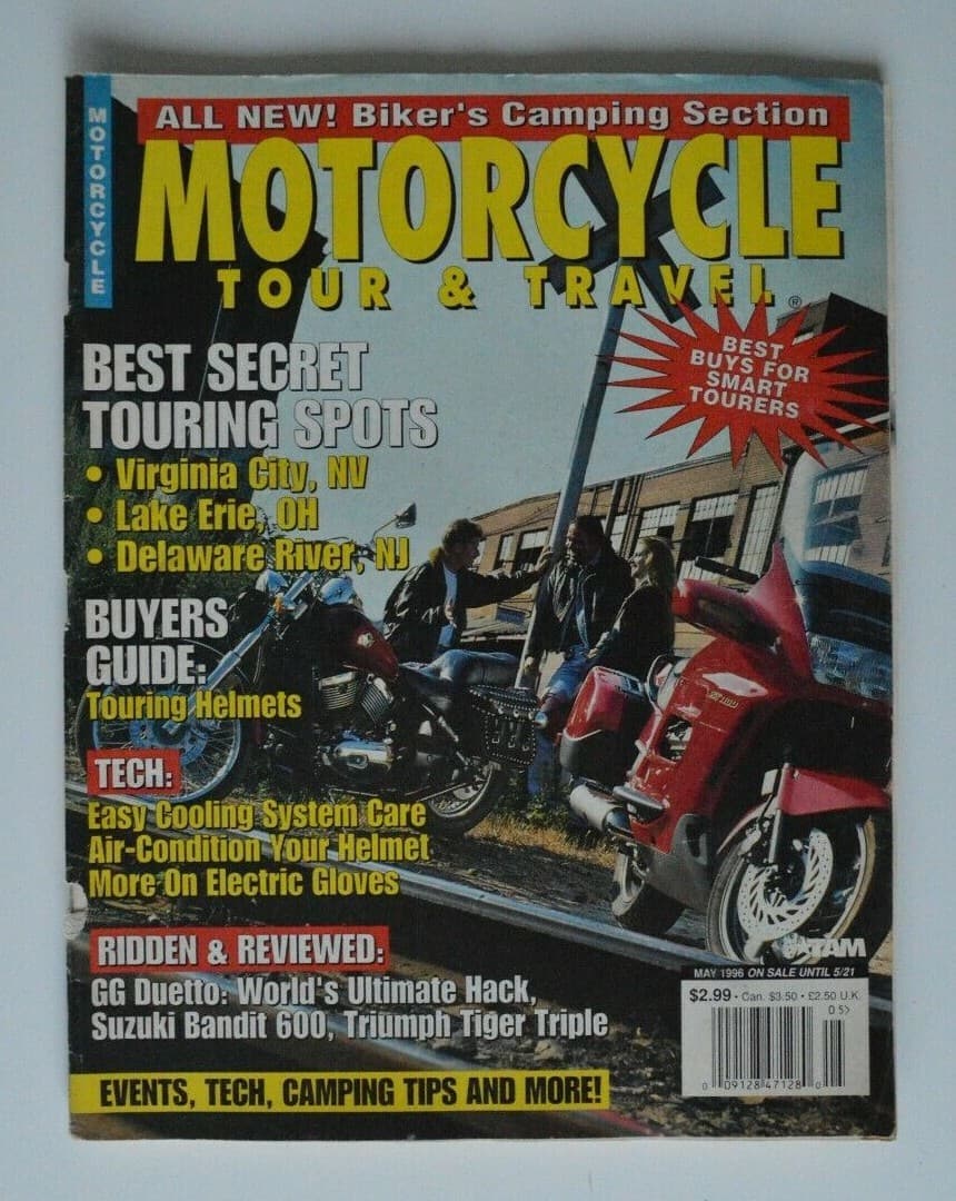 MOTORCYCLE Tour & Travel May 1996 Lake Erie Delaware River Virginia City