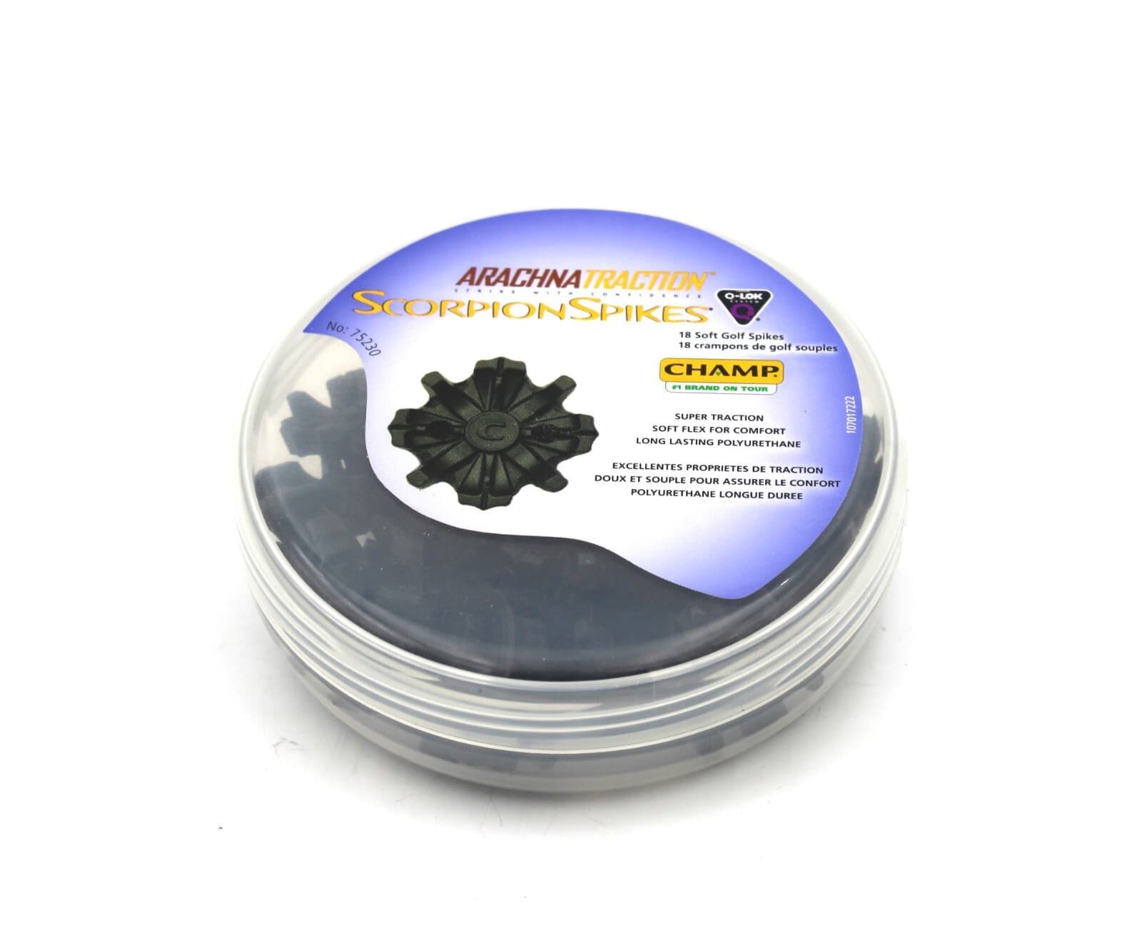 NEW Champ Arachna Traction Scorpion Q-Lok System Golf Spikes Cleats Set of 18