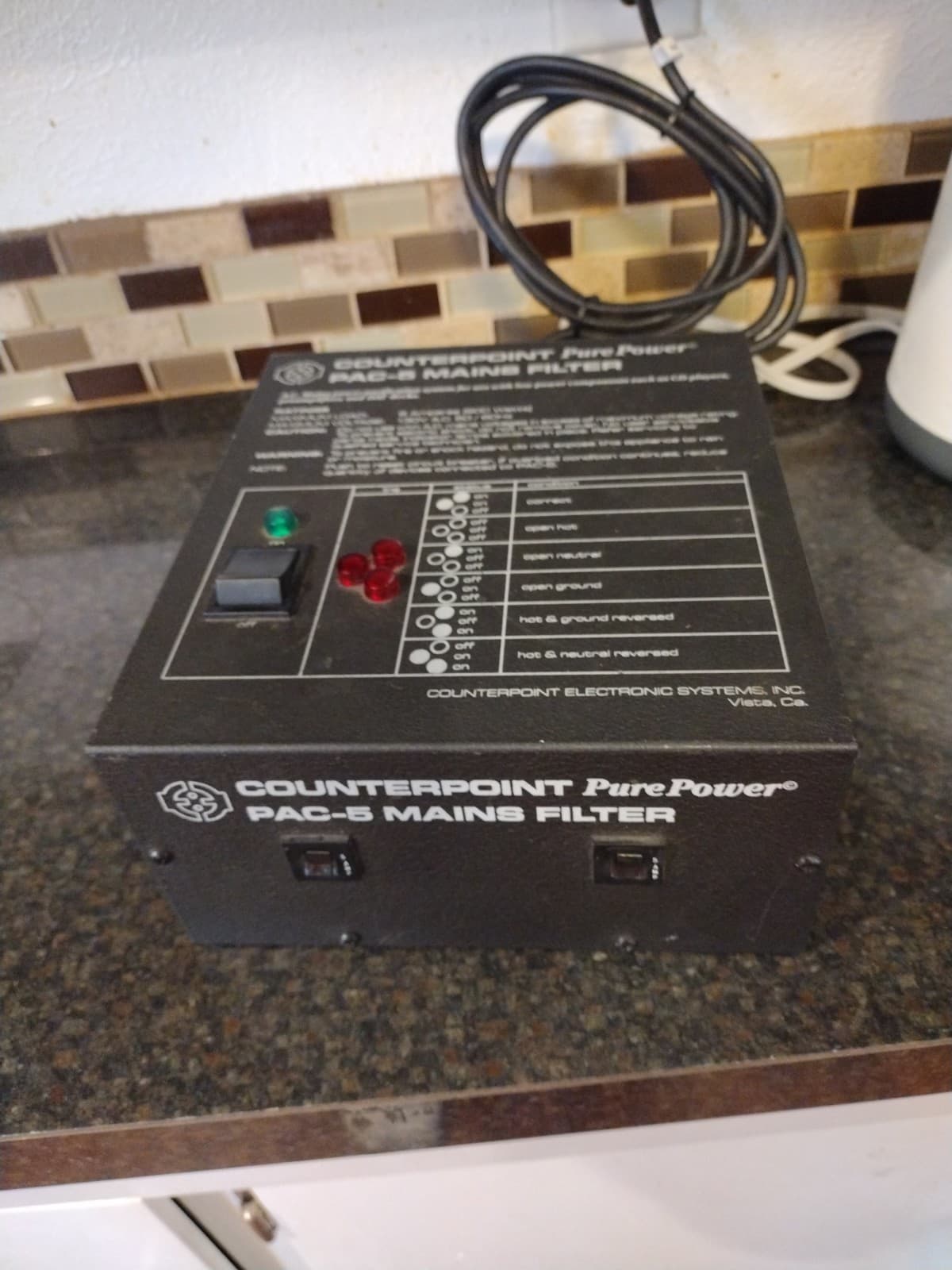 VTG Counterpoint PAC‑5 PurePower Mains Power Filter Audiophile AC Conditioner C2