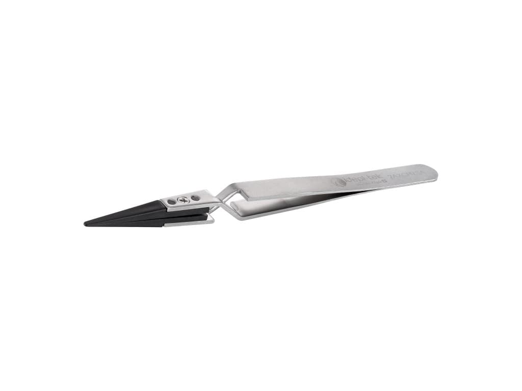 Ideal-Tek 2AXCPR.SA.1 - Plastic Replaceable Tip Tweezers, Carbon PEEK, Reverse