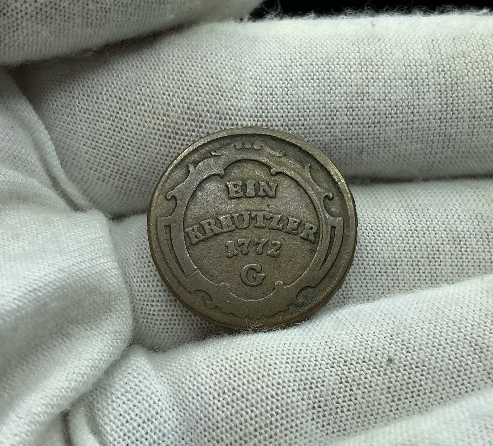 1772 G Austrian States Margraviate Burgau 1 Kreuzer Kreutzer Maria Theresa I296