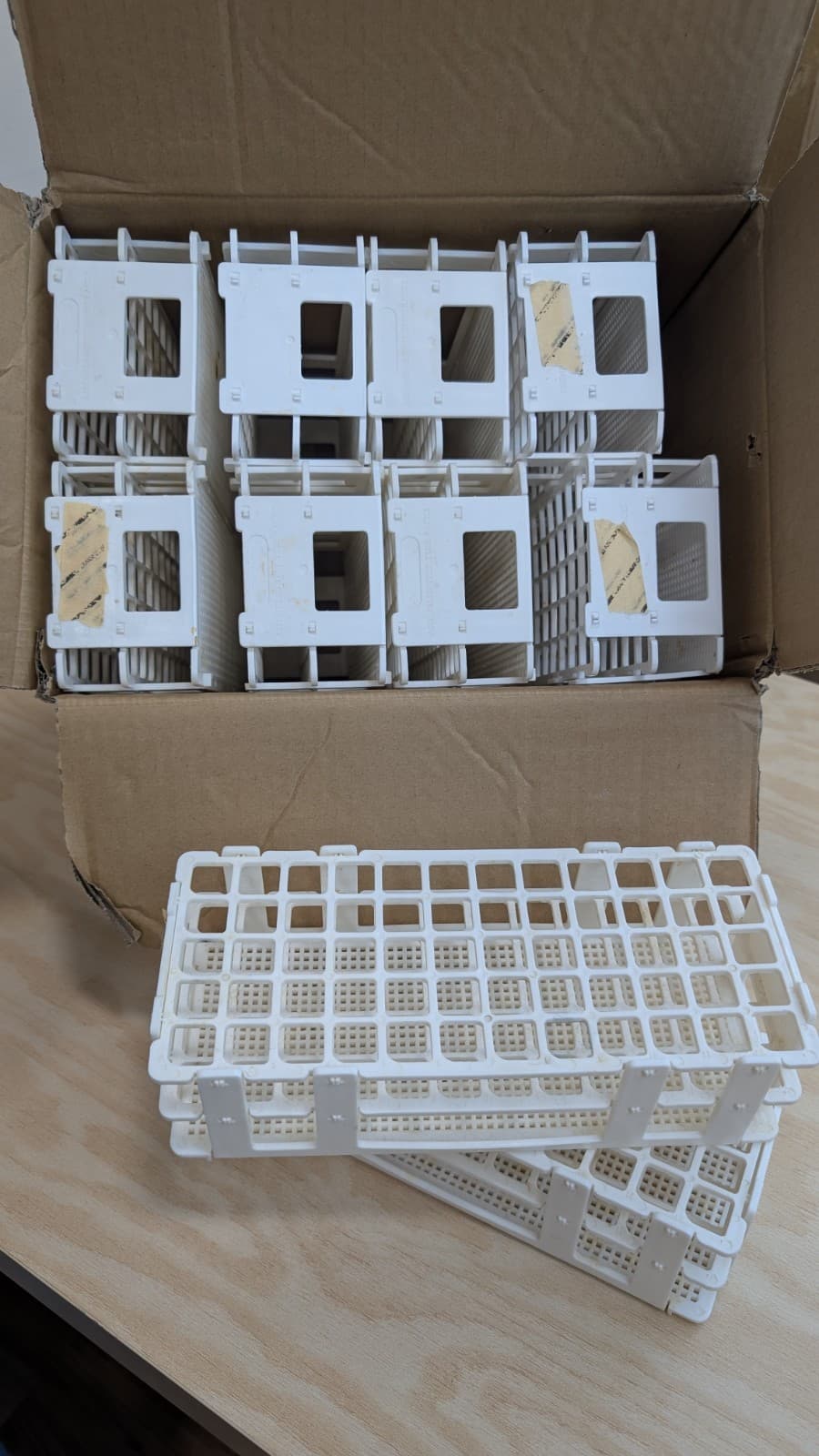 LOT 10 Eisco Labs Polypropylene Test Tube Rack 60 16mm Tubes Autoclavable