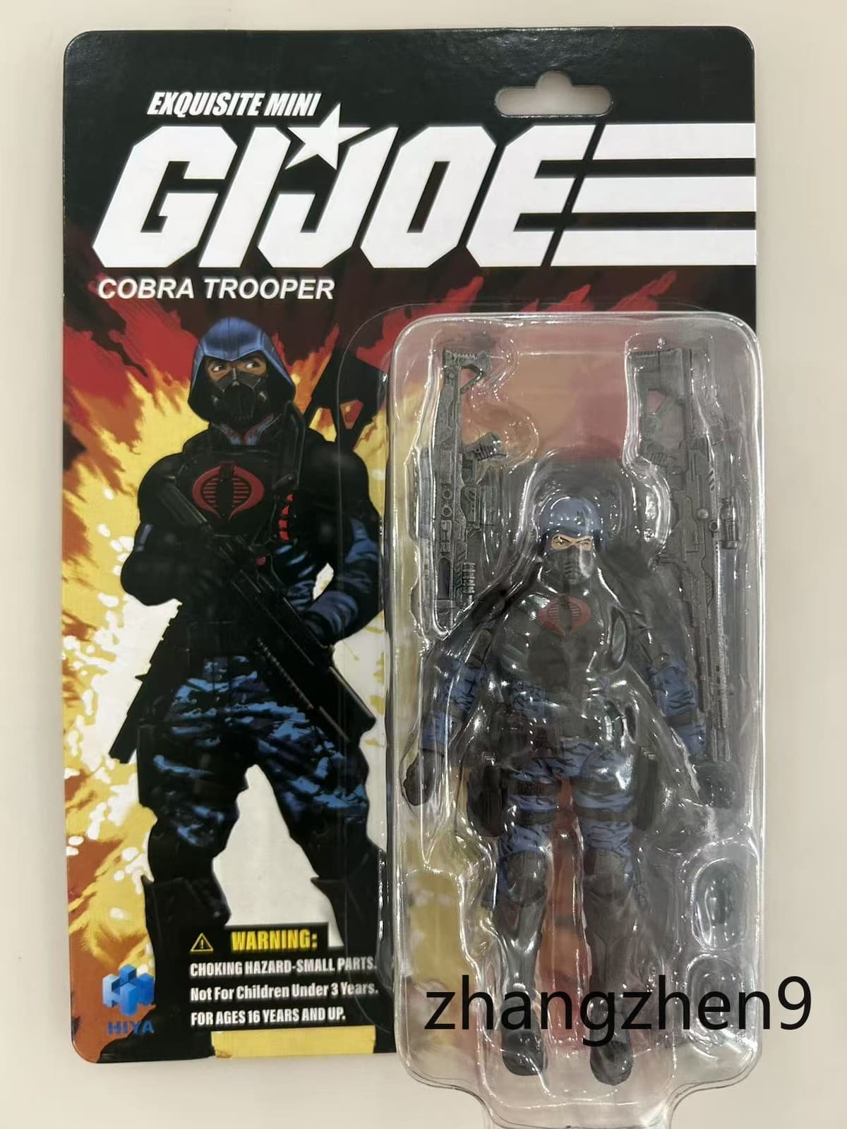 Hiya Toys g.i.joe Cobra Trooper 1/18 Exquisite Mini GI Joe Cardback retro Figure