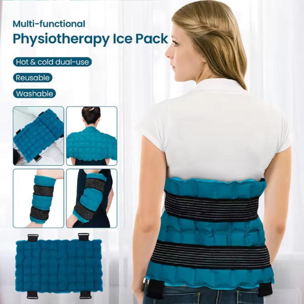 Large Ice Pack Wrap for Hip, Knee, Shoulder, Back Pain Relief Reusable Gel Cold