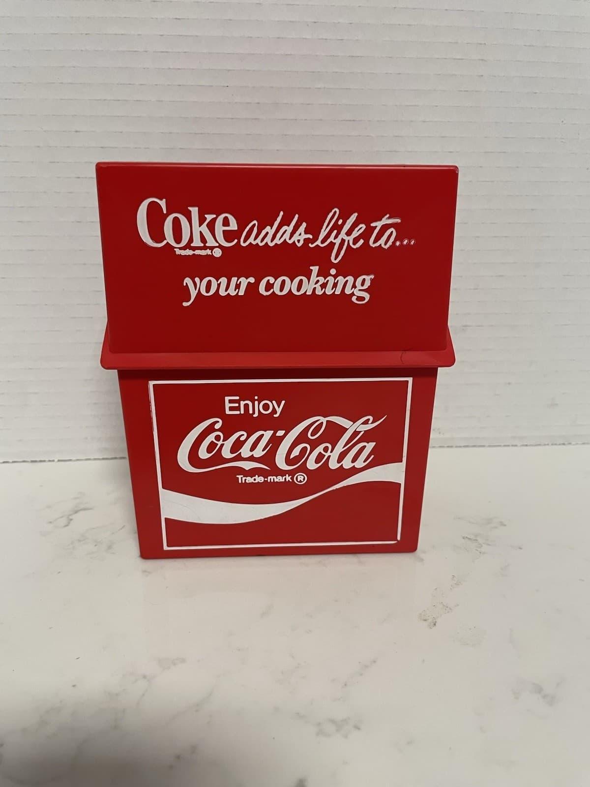 70s VTG Coke Coca Cola Recipe Box & Complete Recipe Set-New Cards Sealed