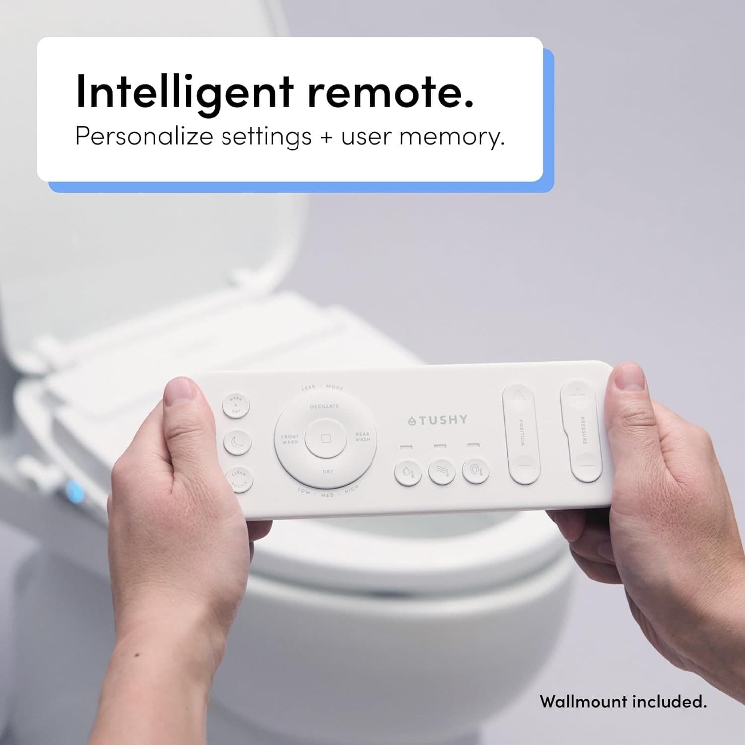 TUSHY Cloud+ Electronic Bidet Heated Seat - Elongated | Instant Warm Water