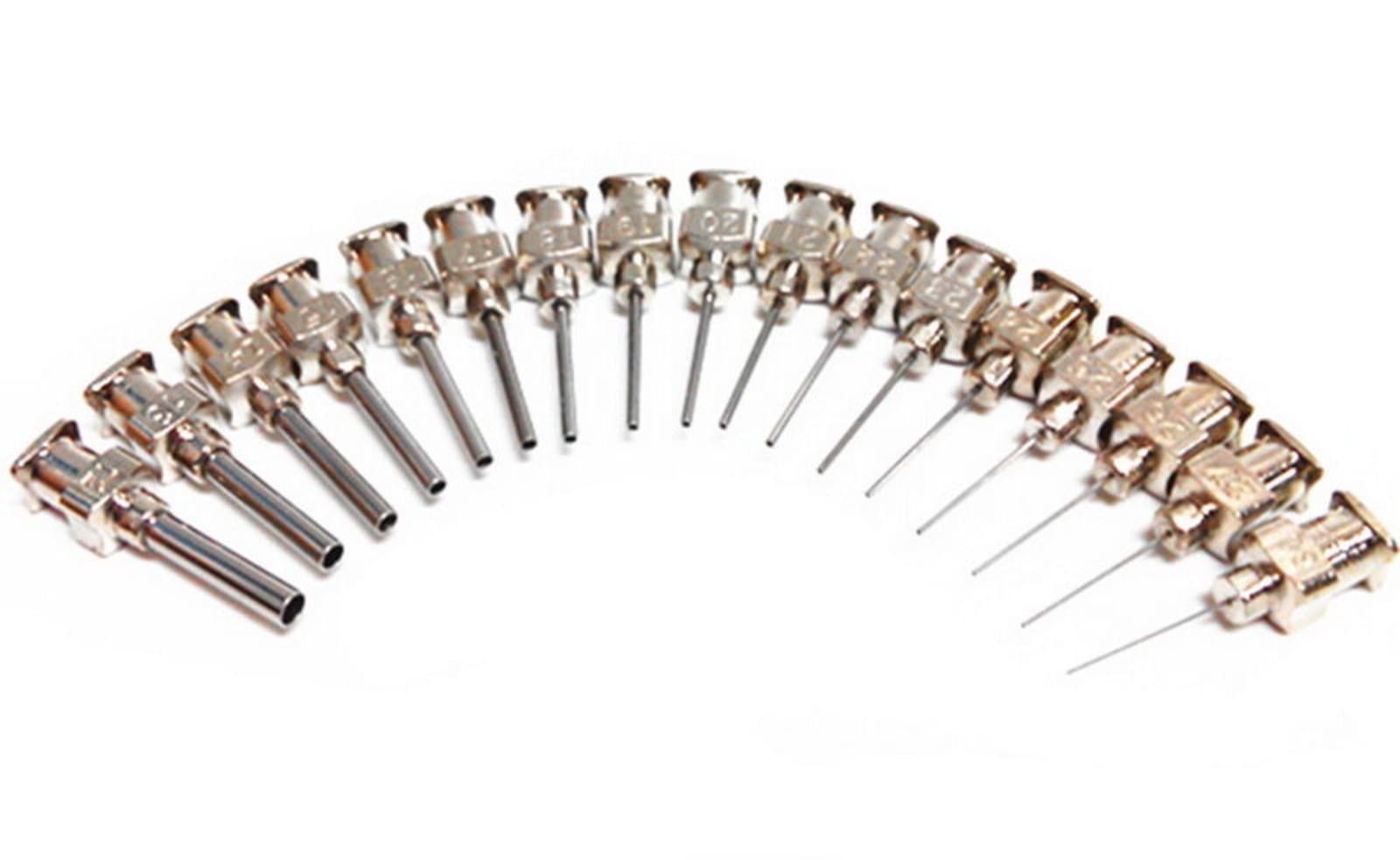 12pcs 1/2" 0.5 inch 18GA Blunt stainless steel dispensing syringe needle tips