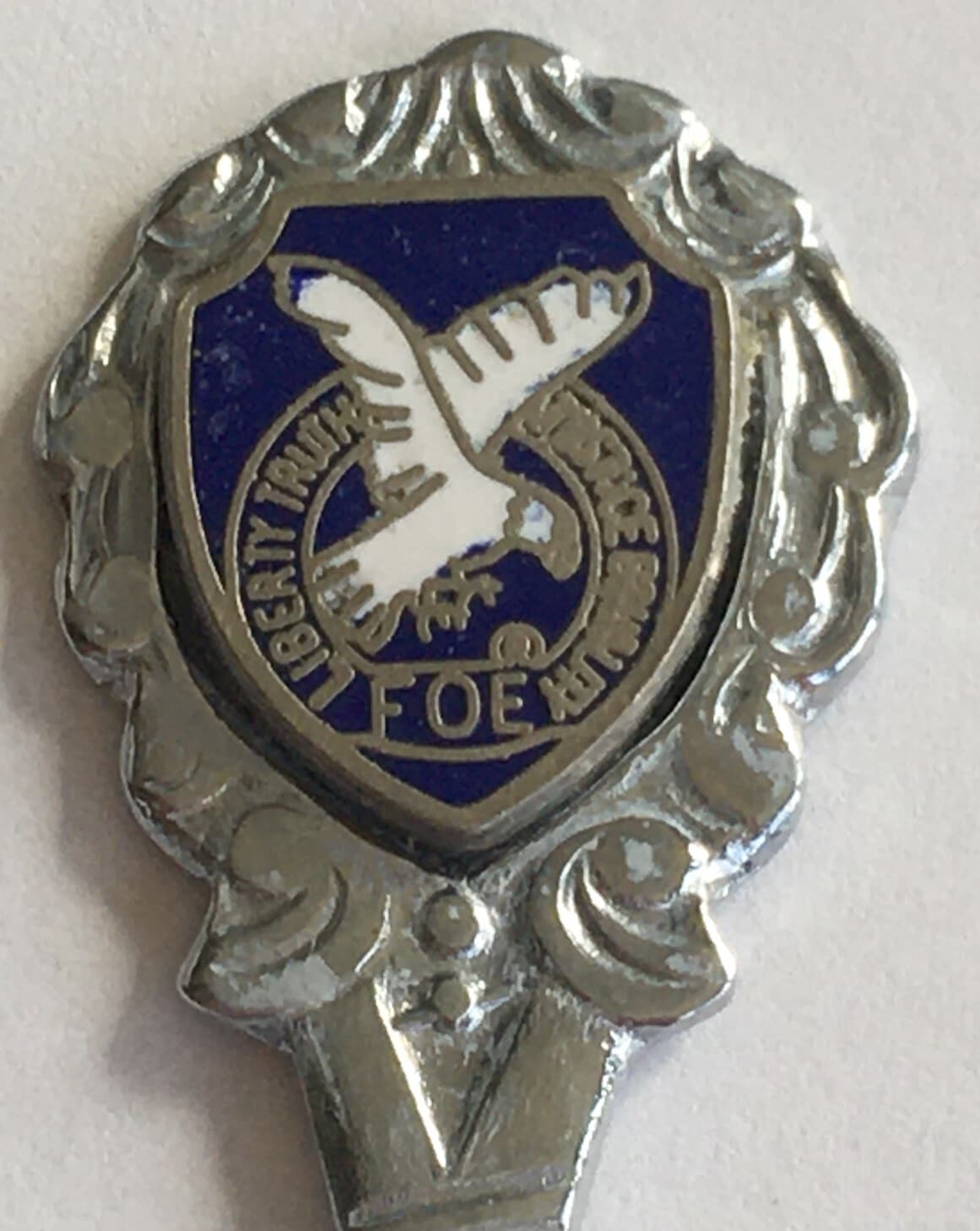 Vintage Souvenir Spoon US Collectible FOE Fraternal Order Of Eagles