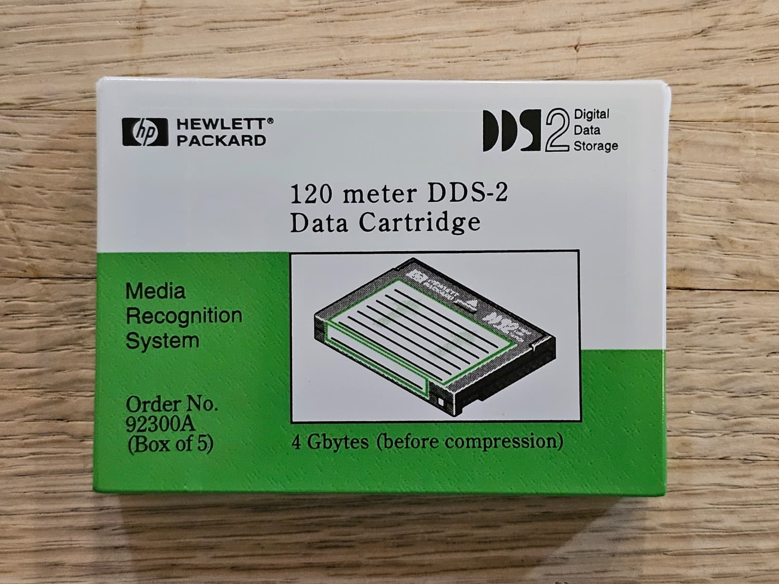 HP 4GB (8GB Comp) 120 Meter DDS-2 4mm Data Cartridge / Cassette NEW SEALED