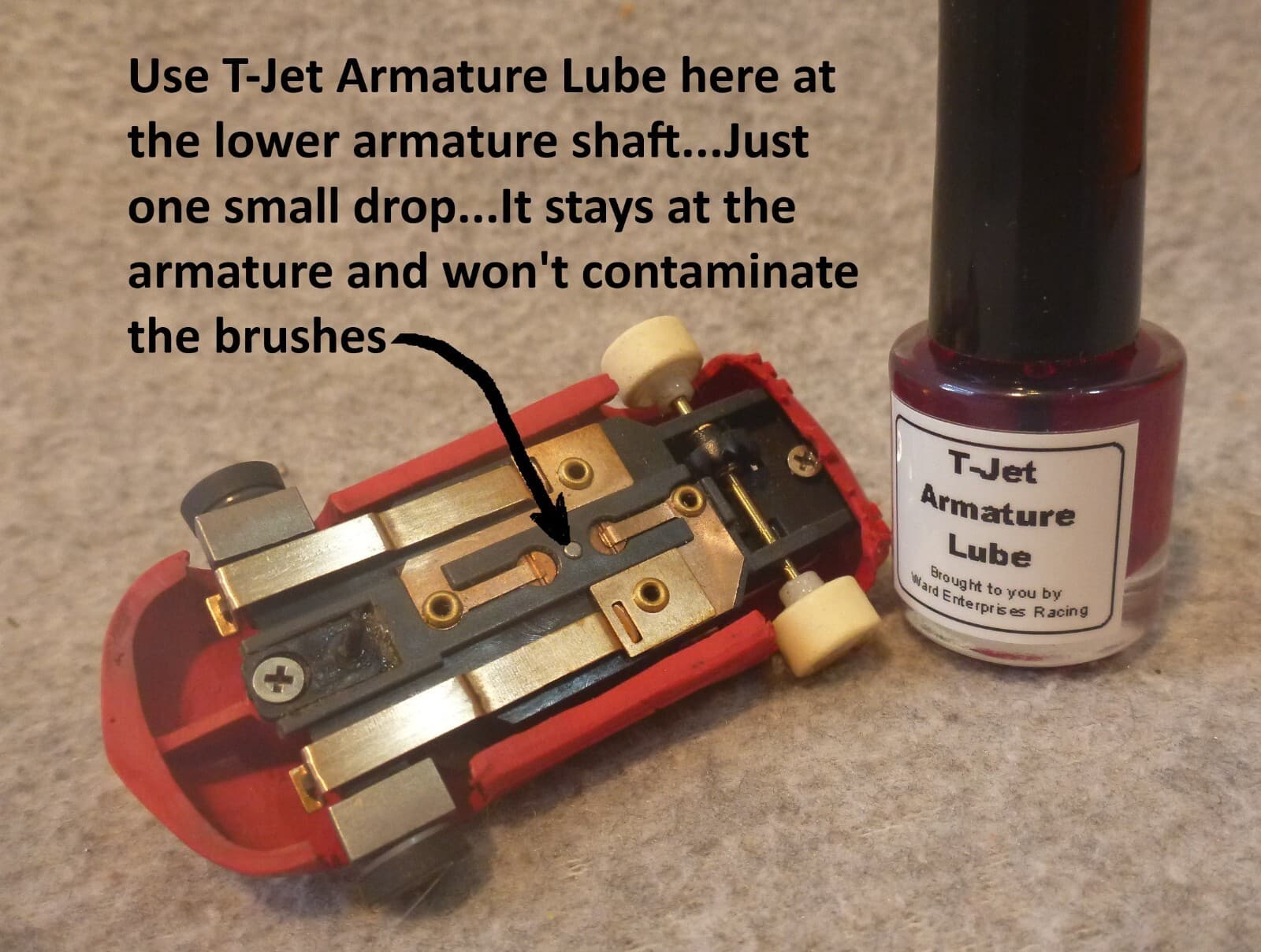 Slot Car Armature Oil to Prevent Brush Contamination!.. T-Jet.. Fray.. Pancake