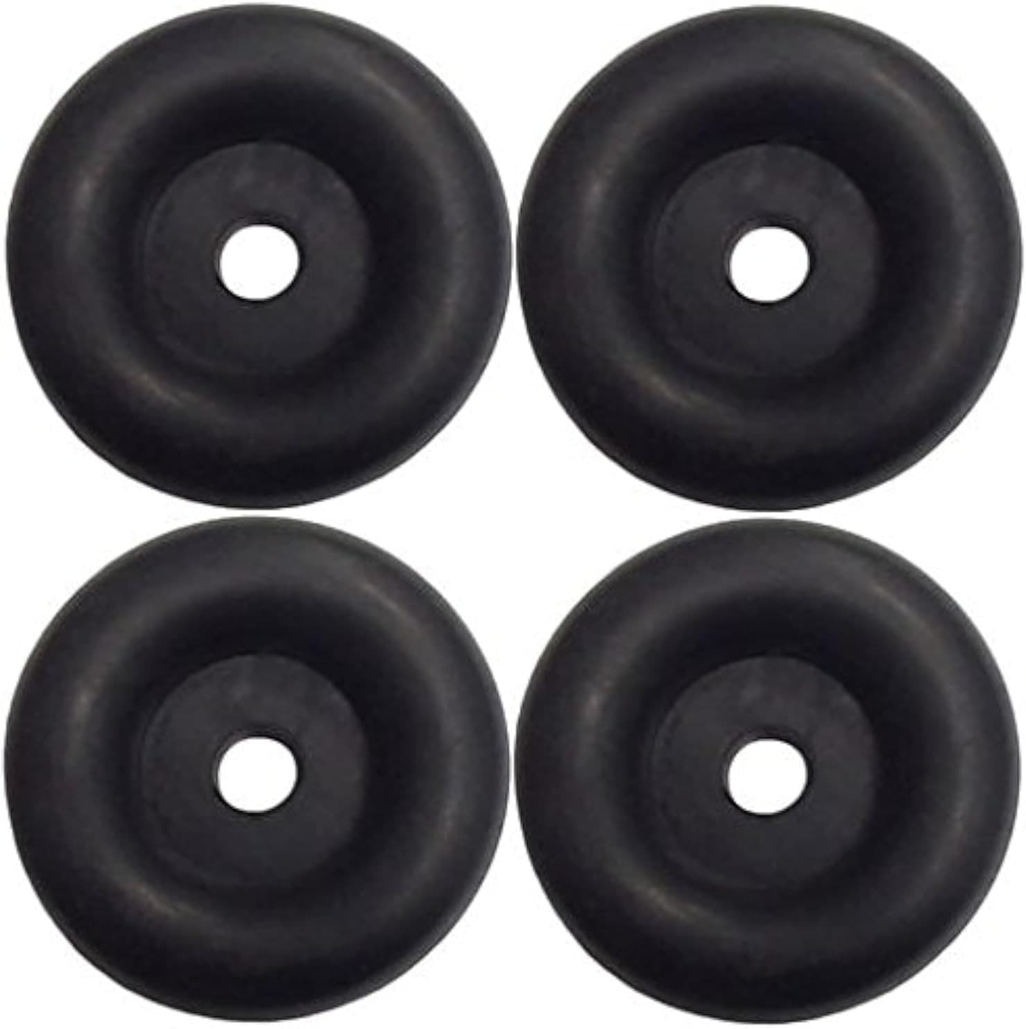 (4 Pack) 2.5" Trailer Ramp Door Bumper, Compatible with Truck Cargo Hatch - roun