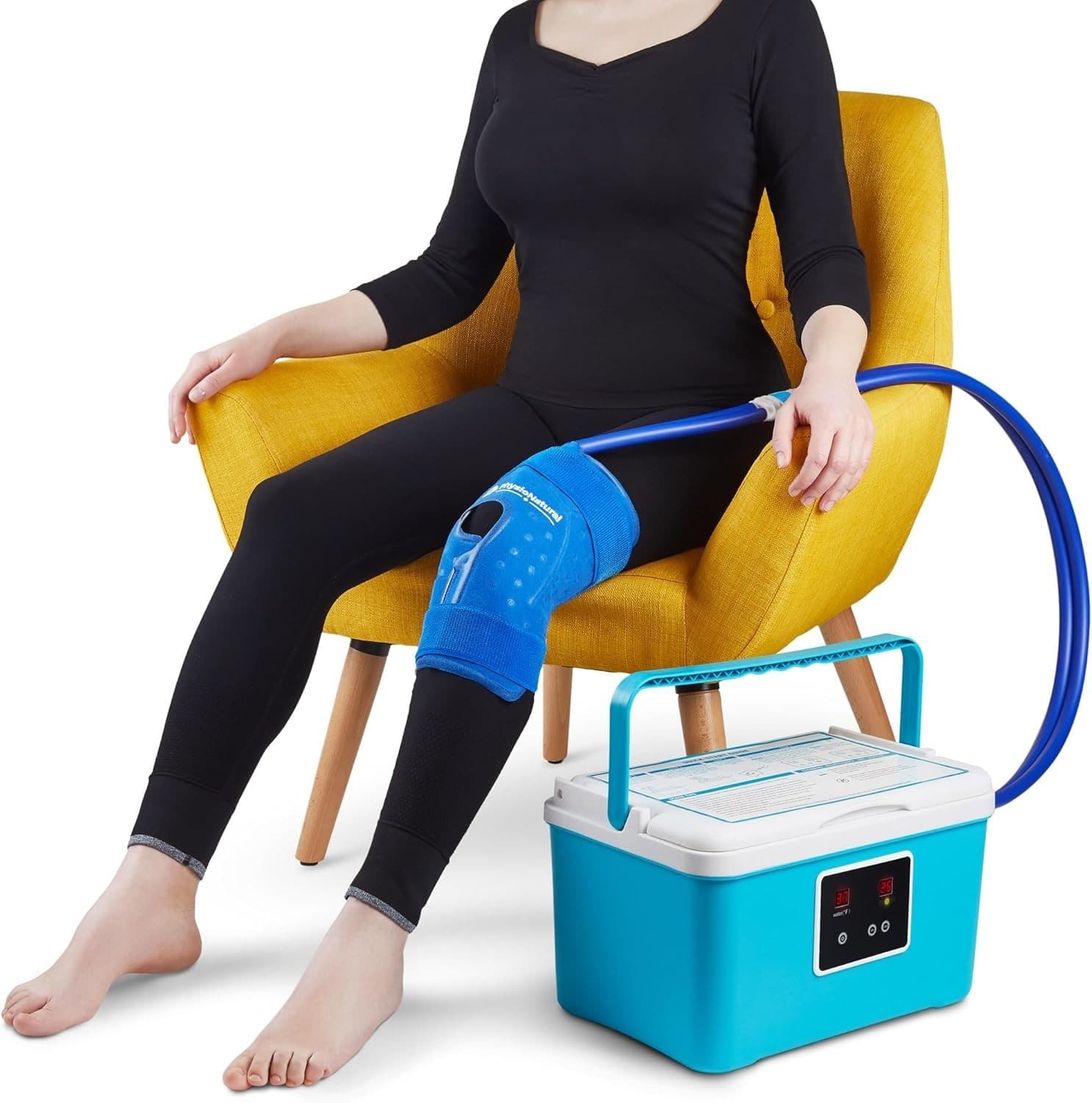 9 QT Cold Therapy System For Knee Post-Surgery Cooler Pump With Digital Timer