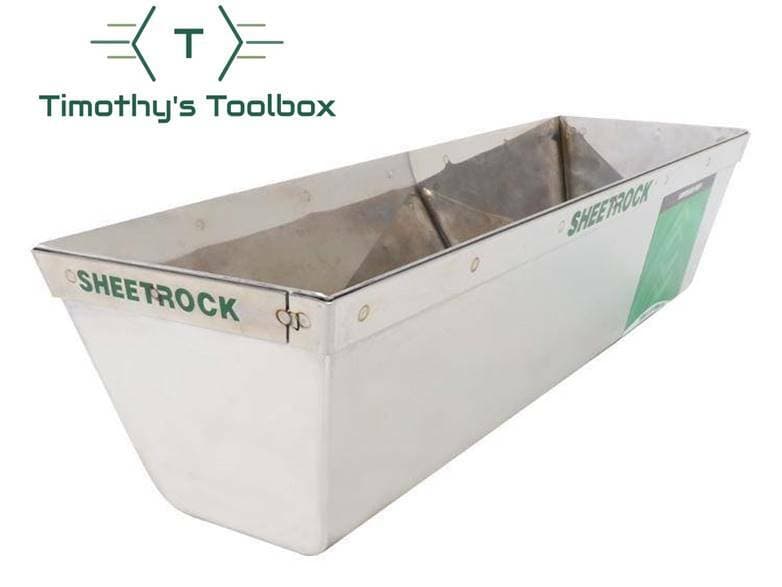 USG Sheetrock Tools Matrix Stainless Steel 12" Mud Pan with Reinforced Band