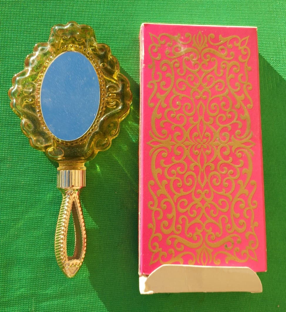 Vintage Avon "Looking Glass" Mirror Perfume Bottle 1.5oz with Box Topaze Cologne
