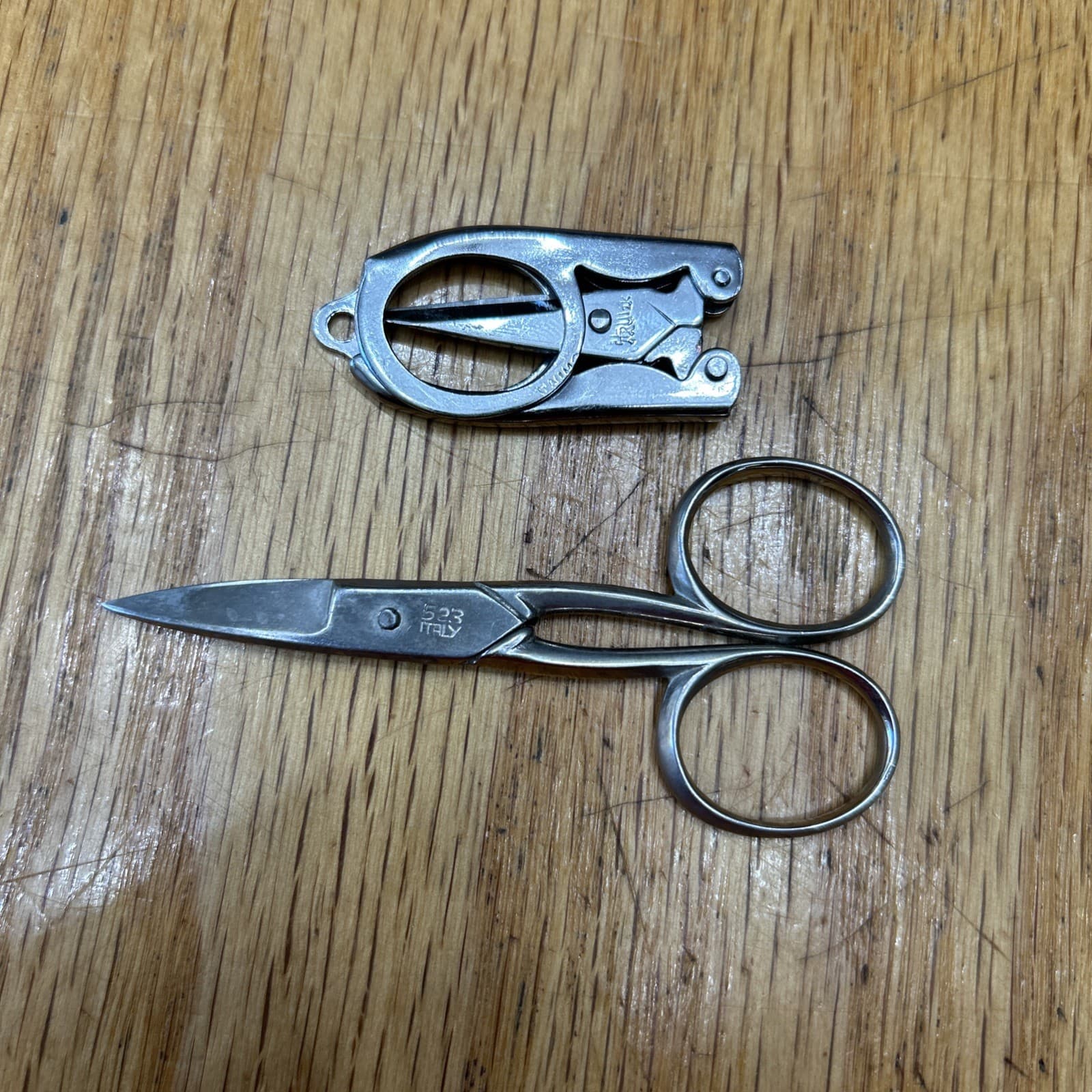 4" Millers Forge #523 curved Scissors dog made in Italy + folding scissor