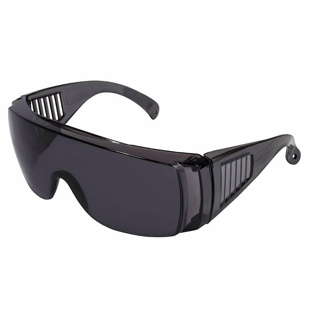 Birdz Visitor Safety Glasses Fit Over Rx Smoke Lens