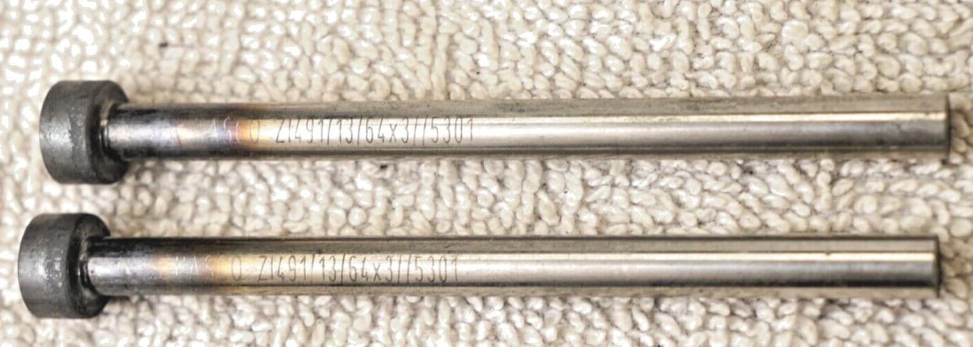 Ejector Pins(10) 13/64 x 3" Hasco ZI491 Shouldered Hardened Mold Injection 🇺🇸