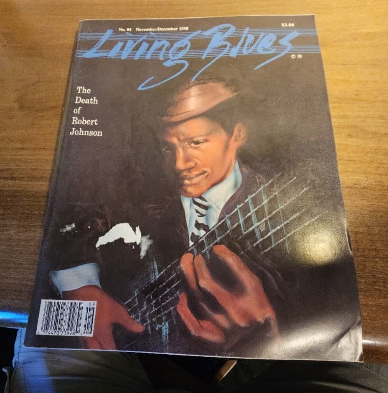 November 1990 issue of Living Blues Magazine Death of Robert Johnson