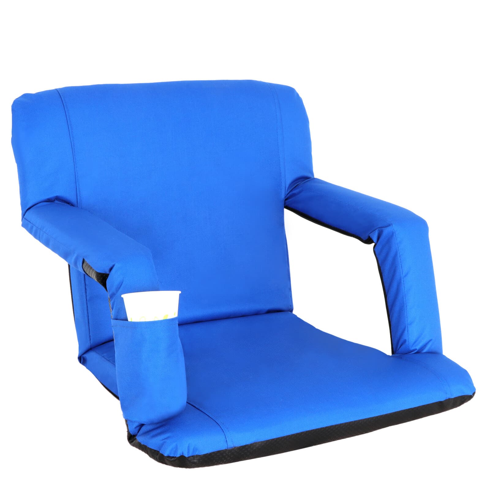 3 Colors Wide Stadium Seat for Bleachers Reclining Stadium Chair w/Back Cushion