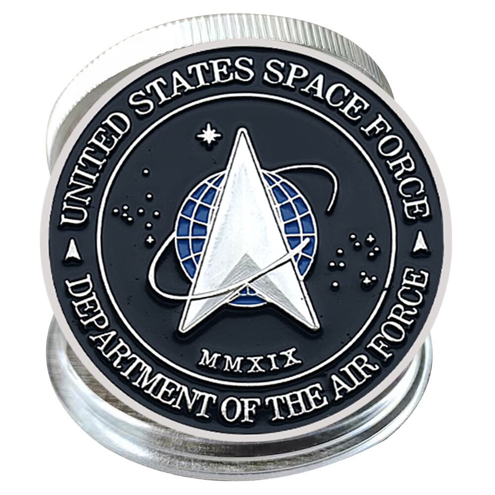 US Space Force MMXIX Silver Coin Department of The Air Force Metal Medal Gift