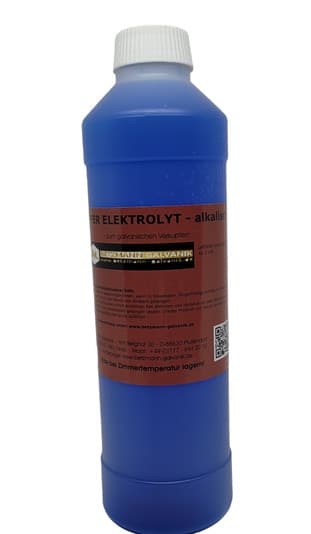 Copper Electrolyte Alkaline/Basic - For Sensitive Metals - Copper Solution