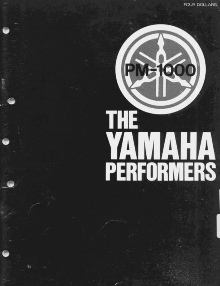 Yamaha PM-1000-E Mixing Console Owners Manual